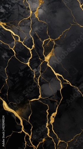 black and golden marble background with smudge grey effect abstract background