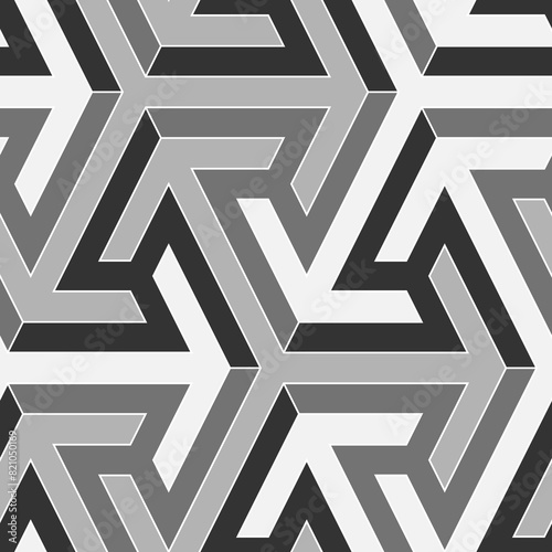 Ethnic pattern. Geometric background. Tribal wallpaper. Figures image. Folk backdrop. Mosaics motif. Digital paper, web design, textile print. Seamless ornament. Vector art work.