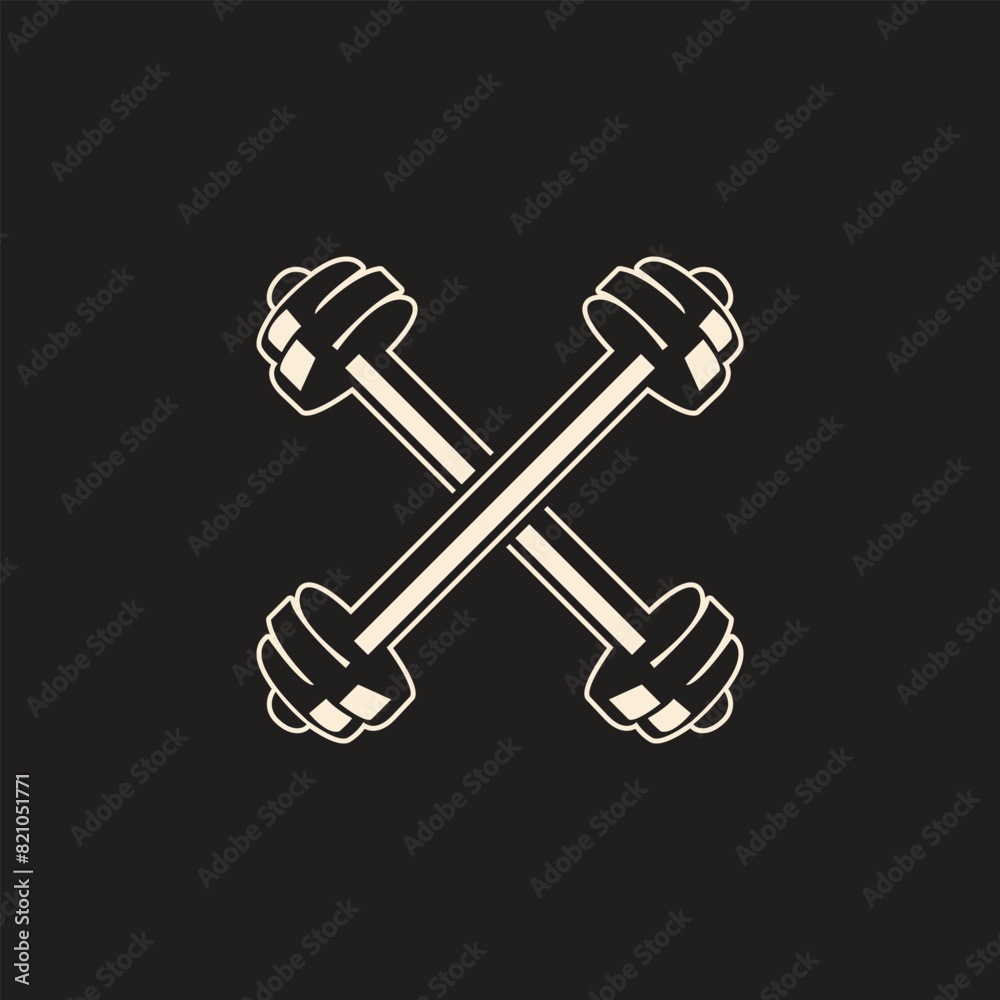 gym dumbbell Vector silhouette graphic. gym dumbbell Vector silhouette graphic.