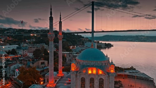 Aerial view of Istanbul photo