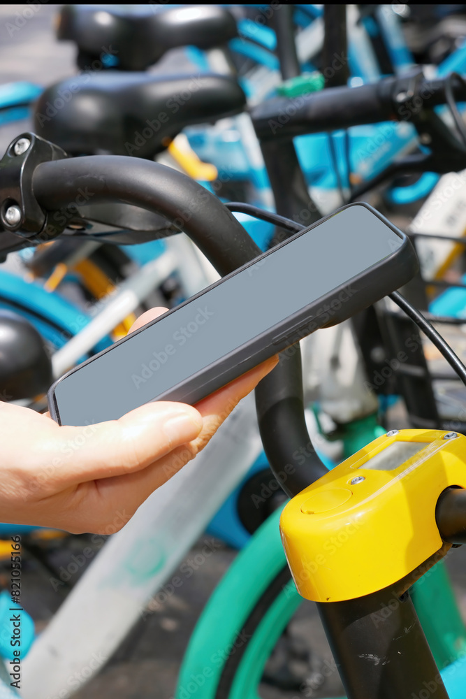 Unlocking Shared Bicycle with Smartphone App Unlocking Shared Bicycle with Smartphone App