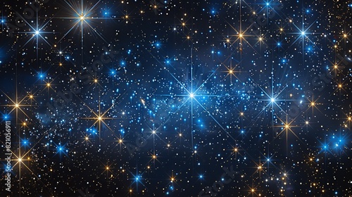 Wallpaper Mural Astronomy Background, Stars shining brightly in the clear night sky providing a classic and beautiful astronomical background perfect for a variety of uses. Illustration image, Torontodigital.ca