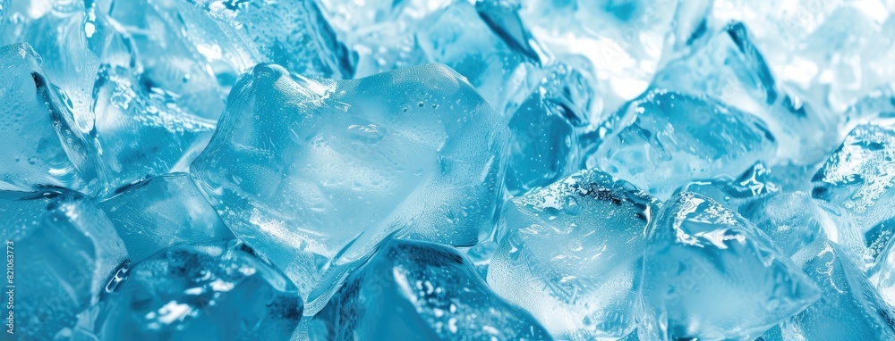 Fresh Ice Cubes Texture for Cool Backgrounds