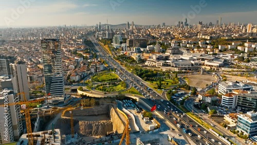 Aerial view of İstanbul photo
