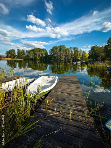 Obraz na płótnie Jezioro Wulpińskie - Warmia Mazury w salonie