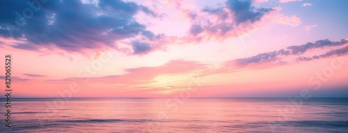 Serene Sunrise Over Tranquil Ocean