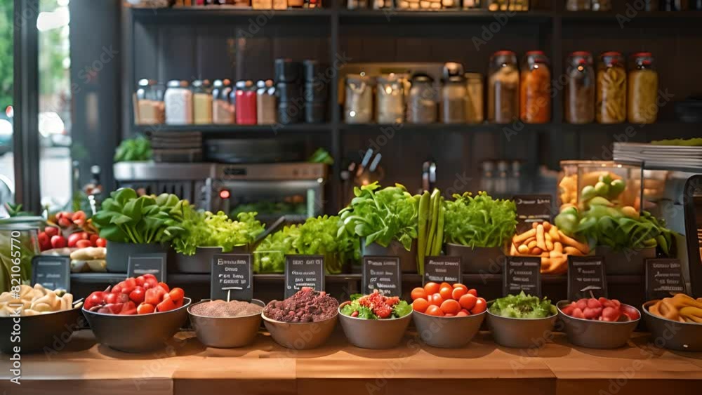 This Various vegetables arranged on display in a restaurant setting. This Various vegetables arranged on display in a restaurant setting.
