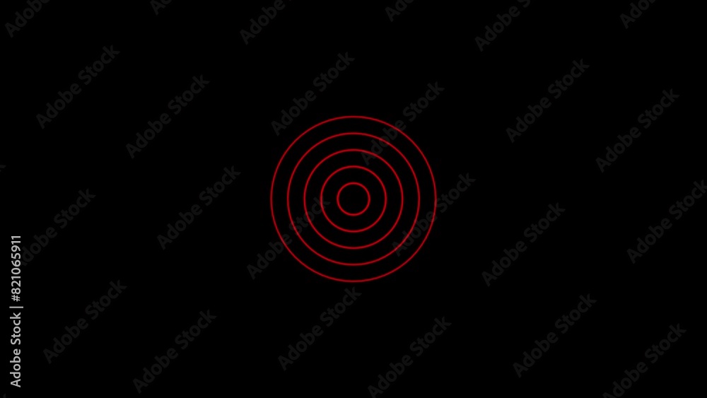 Radio wave signal animation, network tower produced wave signal animation. Radio wave signal animation, network tower produced wave signal animation.