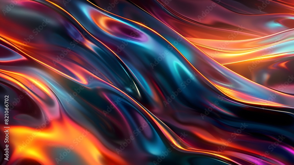 abstract multi-colored wave pattern that is shiny and flowing in a modern style abstract multi-colored wave pattern that is shiny and flowing in a modern style