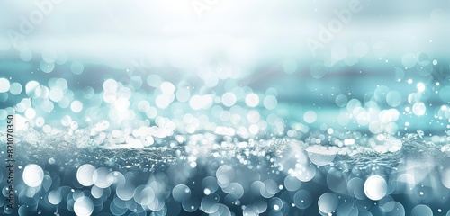 Abstract Sparkling Winter Bokeh Background Scene