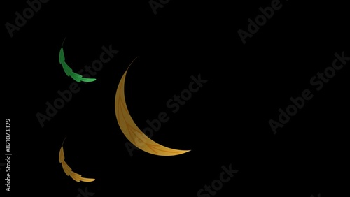 falling leaves animation green and brown leaf falling wind looping animation photo