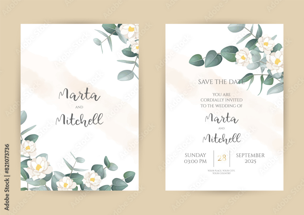 Herbal selection vector frames. Hand painted branches, leaves on white background. Greenery wedding simple minimalist invitations. Watercolor style cards. Herbal selection vector frames. Hand painted branches, leaves on white background. Greenery wedding simple minimalist invitations. Watercolor style cards.