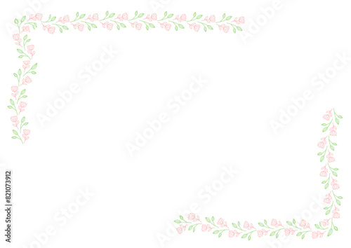 ornamental decorative floral frame on transparency background