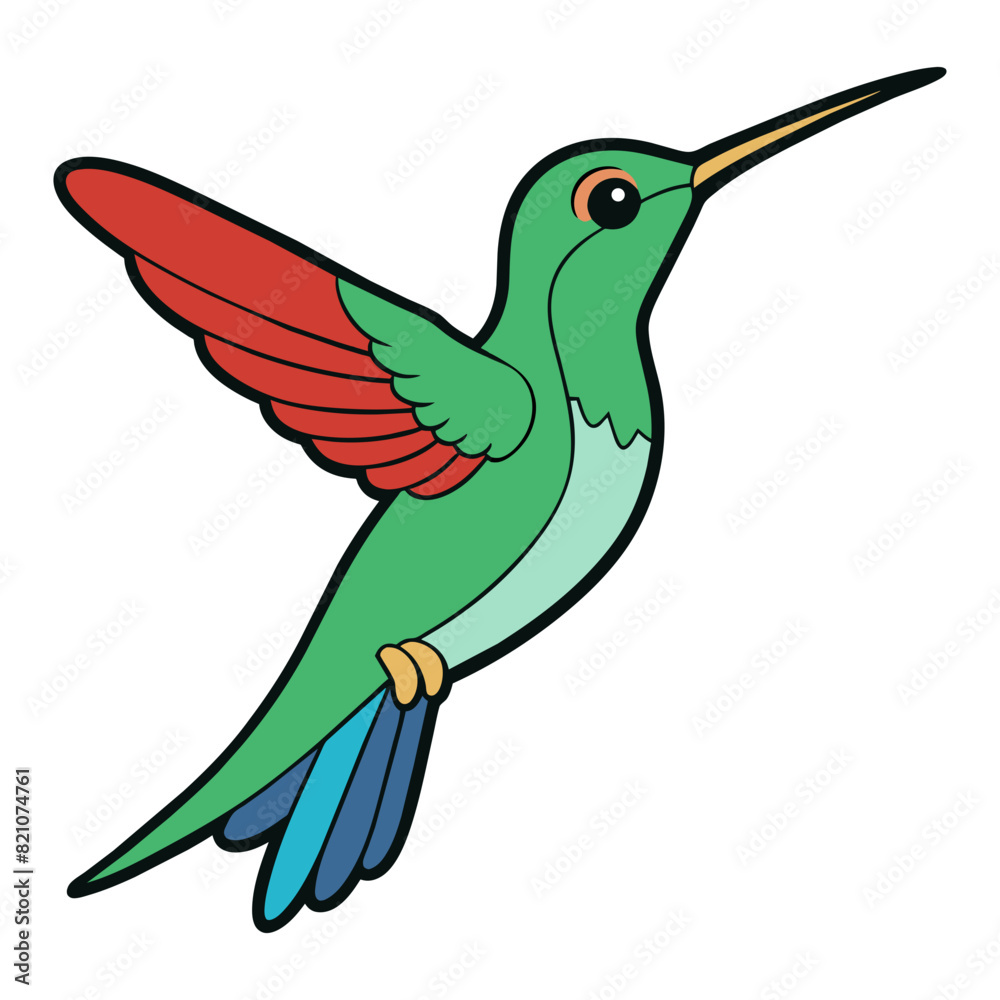 Fototapeta premium A flying bird logo icon vector illustration