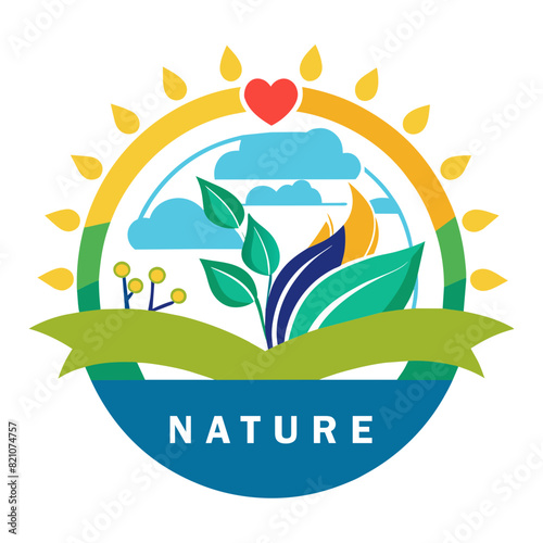 Nature Agro logo icon vector illustration
