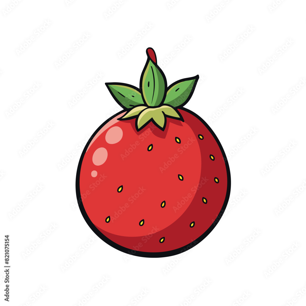Obraz premium Pomegranate cartoon vector Illustration flat style artwork concept 