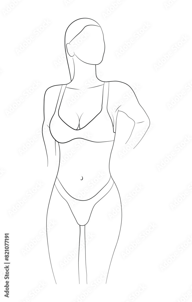 woman bikini panties black and white drawing woman bikini panties black and white drawing