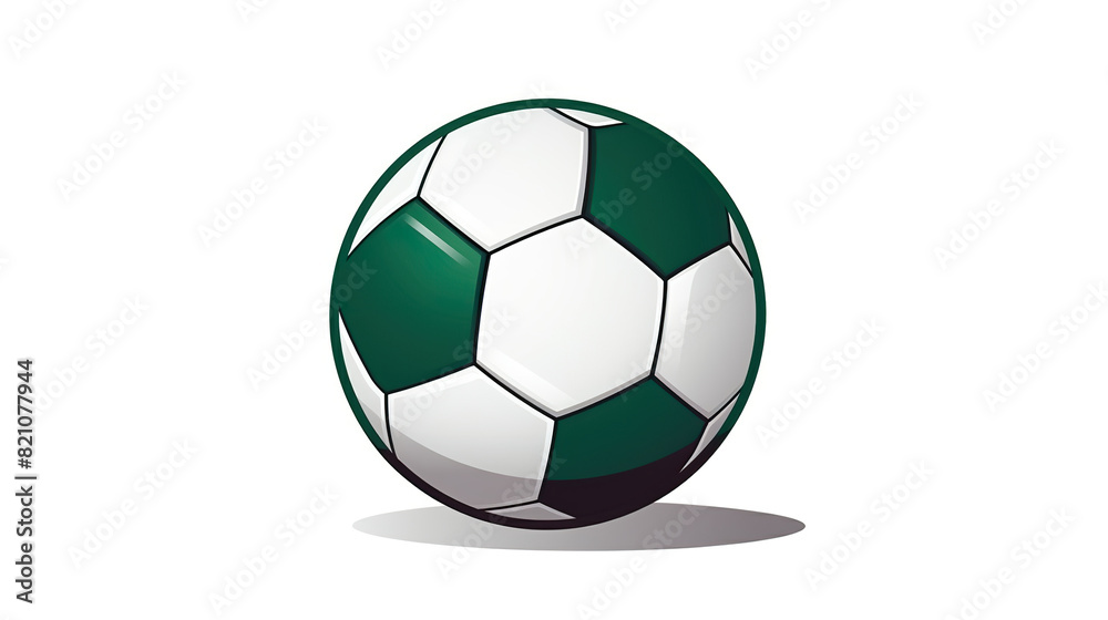 a soccer ball isolated on pure white background