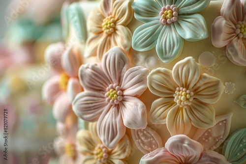 Indulge in the festive joy with this intricately decorated Easter cake, featuring delicate sugar flowers that add an exquisite touch to your celebration. © Jennie Pavl