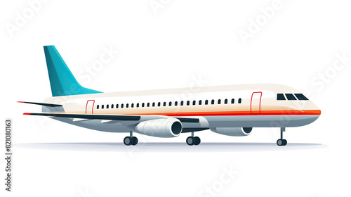 airplane separated against a solid white background