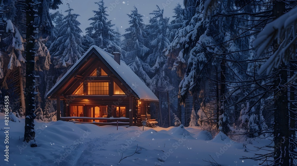 How about Snowy Mountain Cabin in Winter Wonderland? How about Snowy Mountain Cabin in Winter Wonderland?