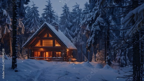 How about Snowy Mountain Cabin in Winter Wonderland?