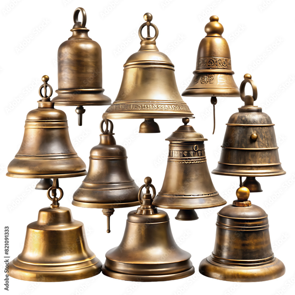 bells 19th century on transparent background bells 19th century on transparent background