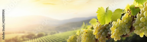 Blank wine label in a vineyard, focus on branding close up, natural setting, ethereal, Multilayer, vineyard.