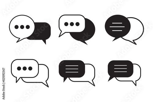 Text Message Icon Images, Vector Illustration
