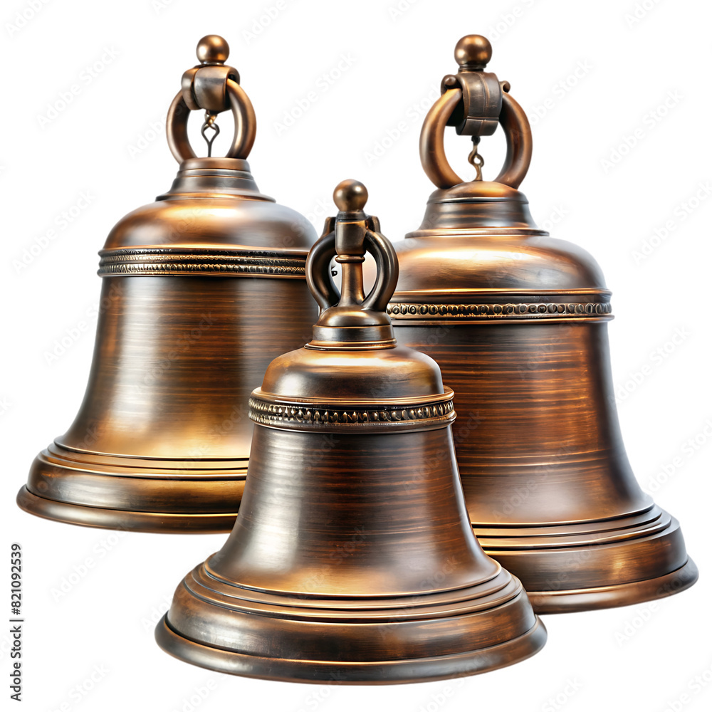 bells 19th century on transparent background
