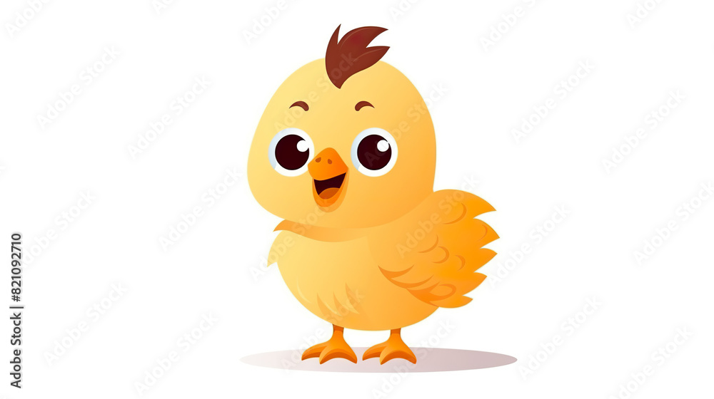 solitary chicken on a white background solitary chicken on a white background
