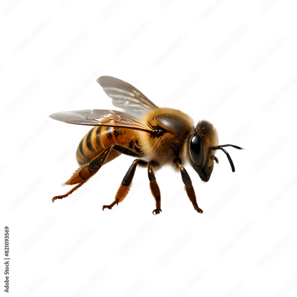 bee on white background bee on white background