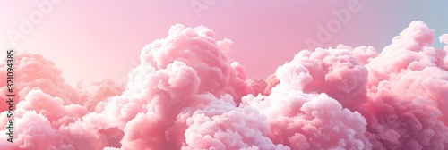 Romantic pink sky background. Clouds soft on sunset. Abstract background. Textured background, clouds, clouds, children's wallpaper. Prints, wallpapers, posters, cards. High quality photo