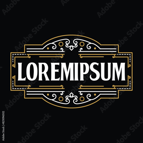 Antique Old Classic Vintage Retro Badge Emblem Label Logo Design