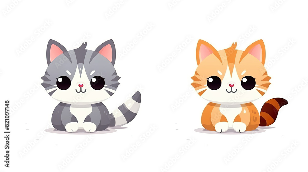 Adorable kitten isolated on a white background Adorable kitten isolated on a white background