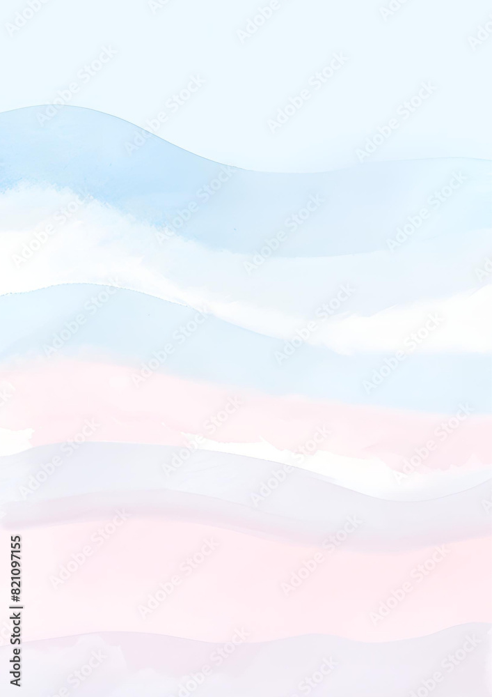 Pastel Watercolor Background, Soft Blue and Pink Hues, Abstract Art, Gentle Gradient, Hand-Painted, Calm and Serene, Artistic Design, Texture