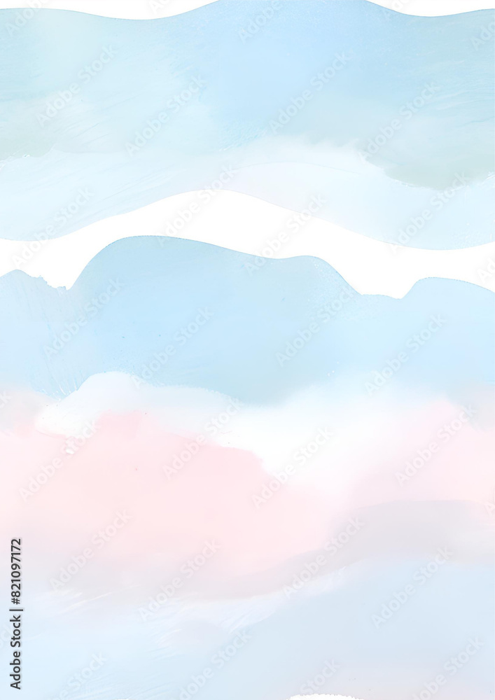 Pastel Watercolor Background, Soft Blue and Pink Hues, Abstract Art, Gentle Gradient, Hand-Painted, Calm and Serene, Artistic Design, Texture