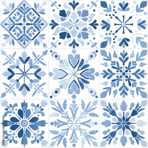 seamless pattern of tile, wallpaper, floor. decorate interior design