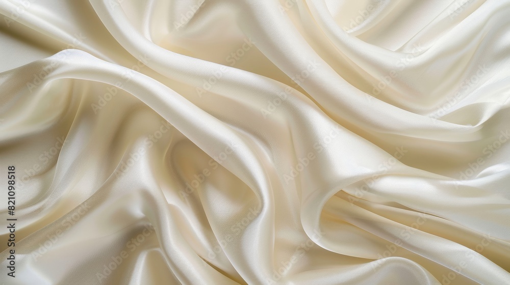 Milky white background texture fabric soft, shine satin silky material Milky white background texture fabric soft, shine satin silky material