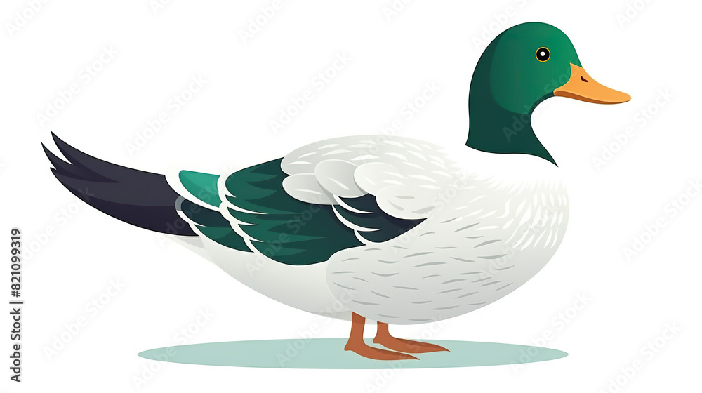 duck isolated against a stark white background duck isolated against a stark white background