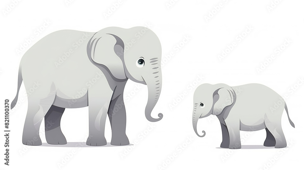 elephant solitary against a stark white background elephant solitary against a stark white background