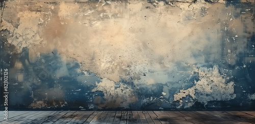vintage painted photography of wall texture background photo