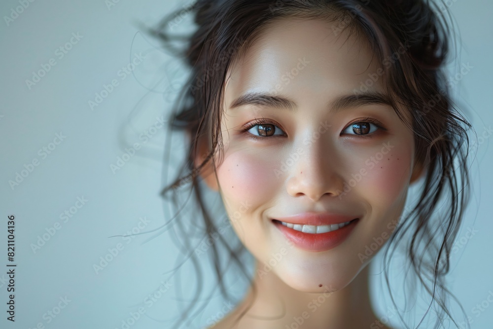 A charming portrait of an Asian beauty A charming portrait of an Asian beauty
