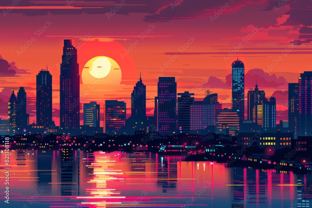 Fototapeta premium Bangkok City in Thailand with retro color vibes