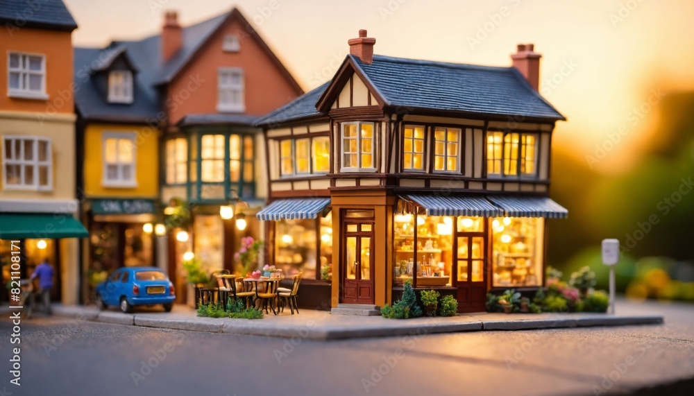 photo of miniature scene store seller toy, generative AI photo of miniature scene store seller toy, generative AI