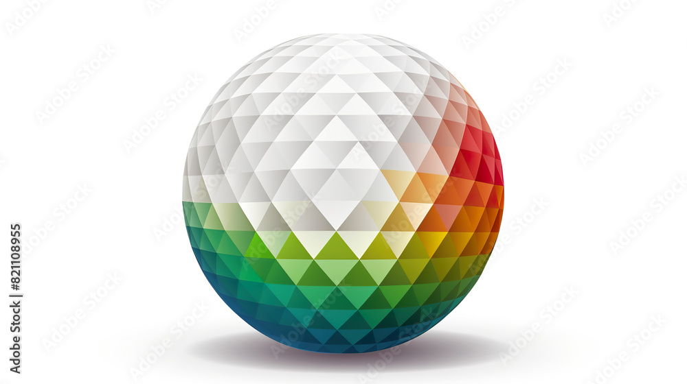 Golf ball isolated on pure white background Golf ball isolated on pure white background