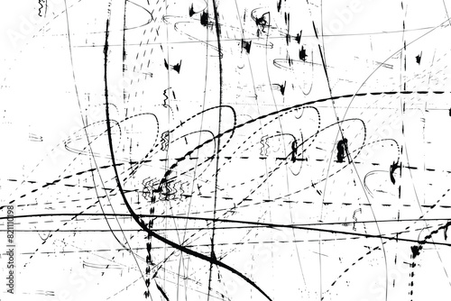 Scribble pen or pencil strokes brush. Drawn chaotic randomized abstract black white patterns scratches. Random doodle covers, posters and cards. Black charcoal pencil sketch textures Vector.