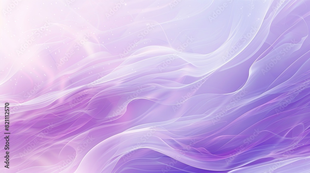 Fototapeta premium Beautiful Pastel Purple Background with Soft Waves, Smooth Gradient