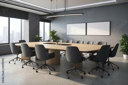 Meeting room for employees to discuss business.