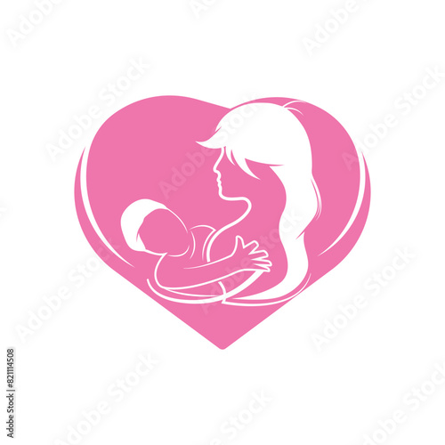 Happy Mothers Day logo vector illustration design.Happy Mother's Day to all mother lovers